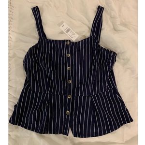 Pacsun striped blouse tank top